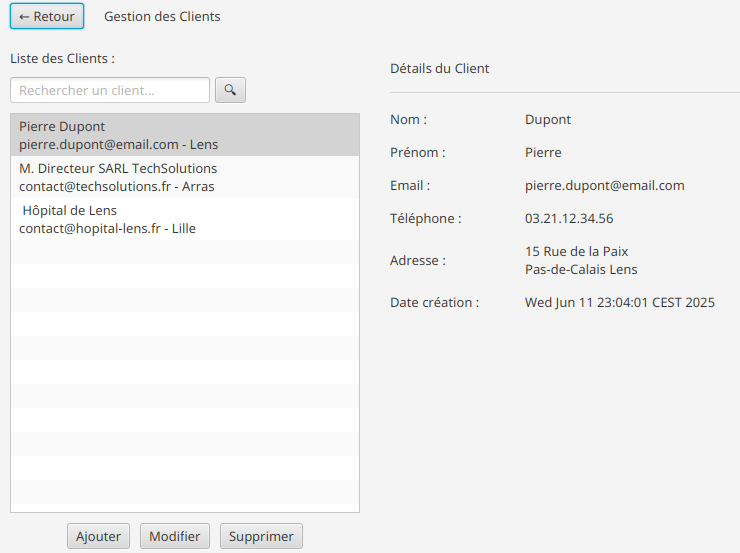 Gestion Clients